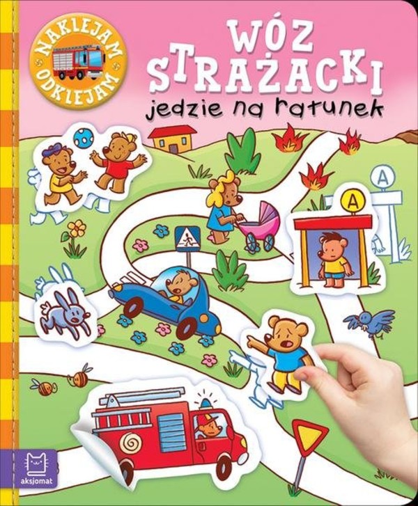 Wóz strażacki jedzie na ratunek Naklejam, odklejam