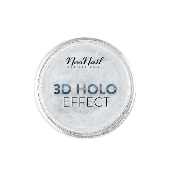 3D Holo Effect Pyłek do paznokci Silver