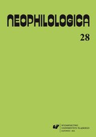 Neophilologica 2016. Vol. 28 - pdf