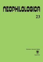 Neophilologica. Vol. 23: Le figement linguistique et les trois fonctions primaires (prédicats, arguments, actualisateurs) et autres études - pdf