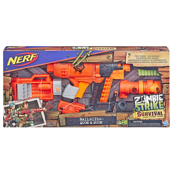 Nerf Zombie Strike - Wyrzutnia Nailbiter: Zoom & Doom E6163
