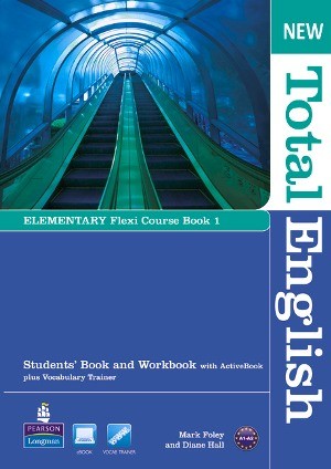 New Total English Elementary. Flexi Course Book 1. Student`s Book Podręcznik + Workbook Zeszyt ćwiczeń + DVD with ActiveBook plus Vocabulary Trainer