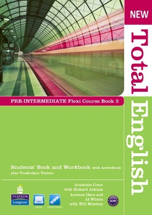 New Total English Pre-Intermediate: Flexi Course Book 2. Student`s Book Podręcznik + Workbook Zeszyt ćwiczeń + DVD with ActiveBook plus Vocabulary Trainer
