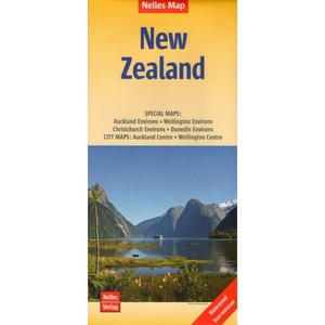 New Zealand Road map / Nowa Zelandia Mapa samochodowa Skala 1:1 250 000