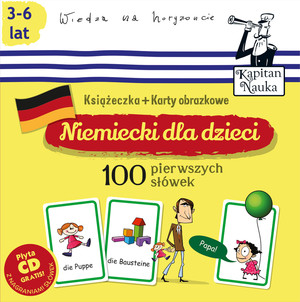 Niemiecki dla dzieci 100 pierwszych słówek książeczka + karty obrazkowe (3-6 lat)