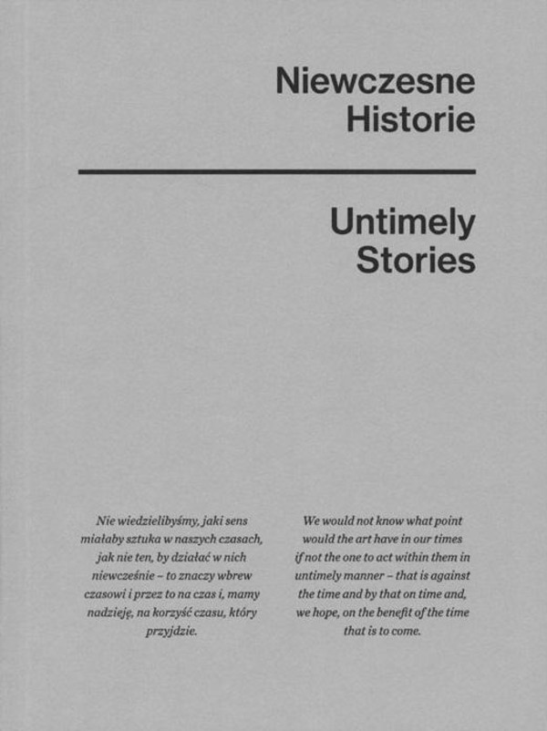 Niewczesne historie Untimely stories