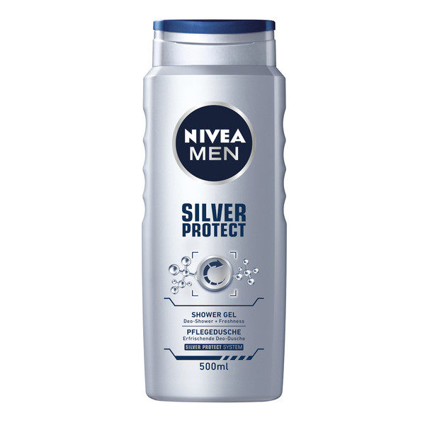 Men Silver Protect Żel pod prysznic do twarzy ciała i włosów