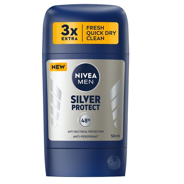 NIVEA_Men Silver Protect antyperspirant w sztyfcie 50ml Men Silver Protect