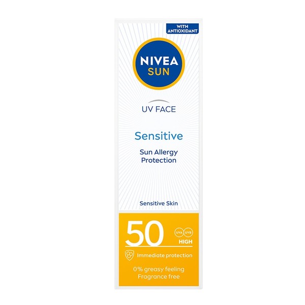 Uv Face Sun Sensitive SPF50 Krem ochronny do twarzy dla skóry wrażliwej