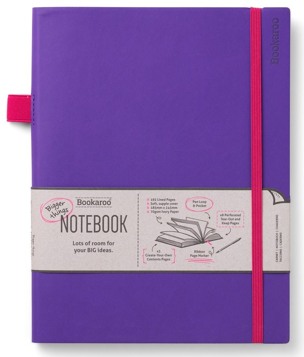 Notatnik bookaroo journal duży fioletowy