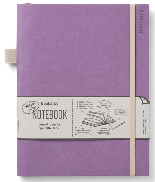 Notatnik bookaroo journal duży jasny fiolet