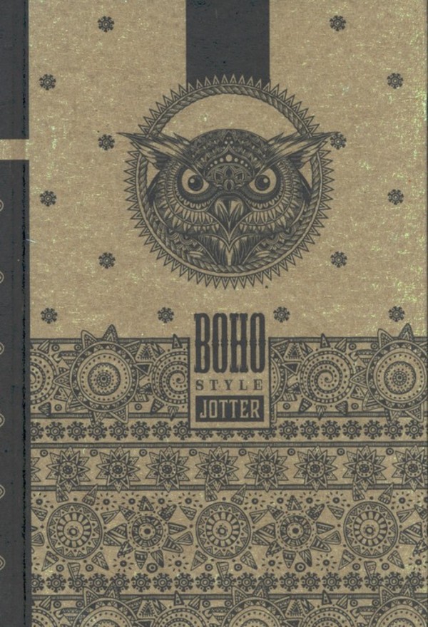 Notatnik ozdobny Fresh BOHO style jotter 80 kartek linia (mix wzorów)