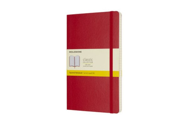 Notes Moleskine Classic w kratkę czerwony (large)