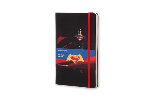 Notes Moleskine Limitowana Edycja BATMAN VS SUPERMAN L (13x21 cm) w linię, twarda oprawa - SUPERMAN