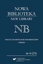 Nowa Biblioteka. New Library. Usługi, Technologie Informacyjne i Media 2016, nr 4 (23) - pdf
