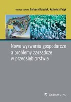 Okładka:Nowe wyzwania gospodarcze a problemy zarządcze w przedsiębiorstwie 