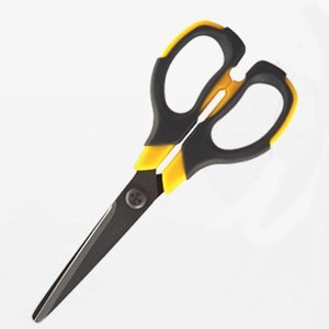 Nożyczki biurowe żółte blister NON-STICK