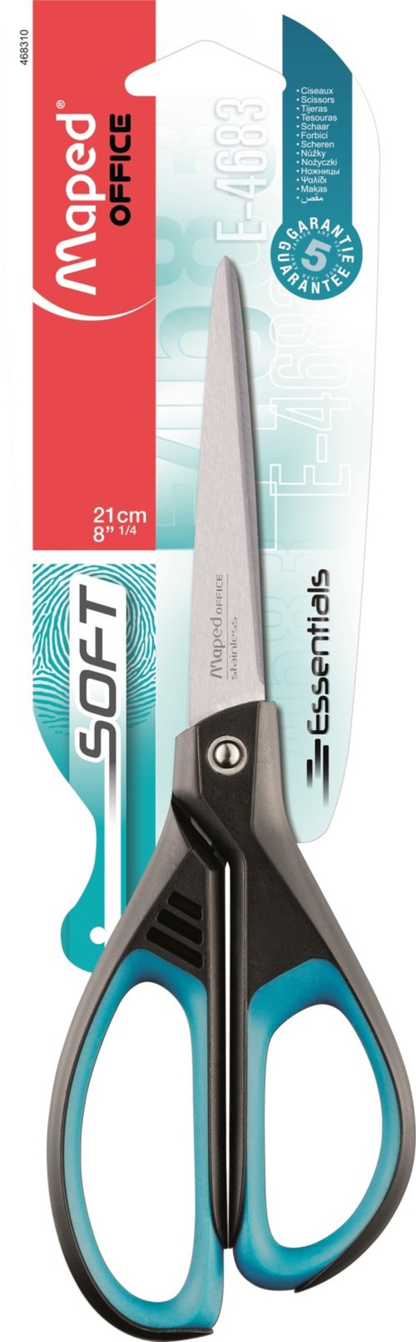 Nożyczki essentials soft 21 cm asymetryczne