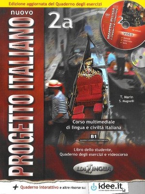 Nuovo Progetto Italiano 2a. Podręcznik z ćwiczeniami + DVD + CD. Poziom B1