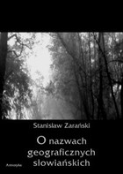 Okładka:O nazwach geograficznych słowiańskich 