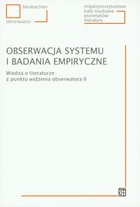 Obserwcja systemu i badania empiryczne