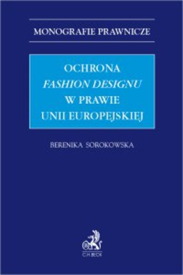 Ochrona fashion designu w prawie Unii Europejskiej - pdf