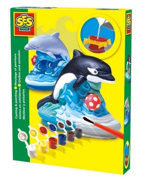 Odlew gipsowy 3D Delfin