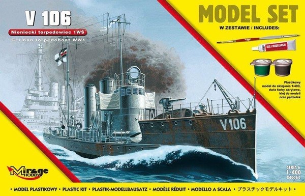 Model do sklejania Okręt Torpedowy V106
