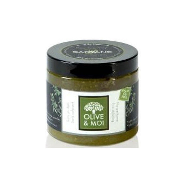 Olive & Moi Savon Noir Eukaliptus Czarne mydło z oliwy z oliwek w paście