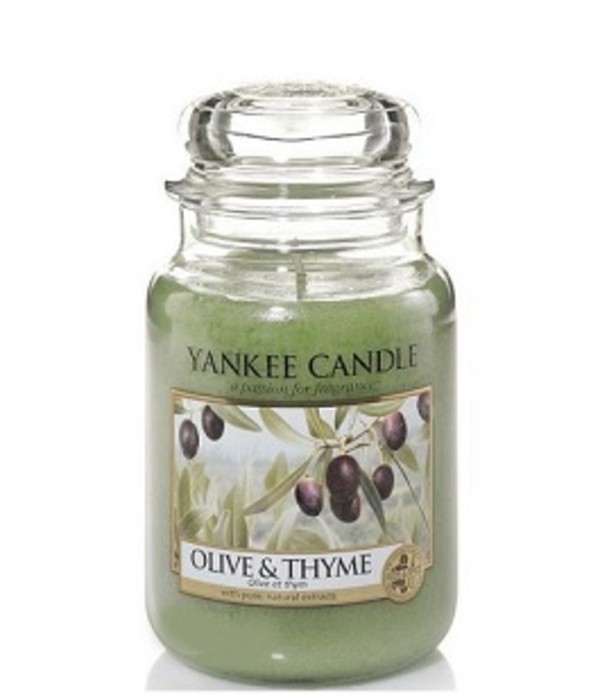 Olive & Thyme Duża świeca zapachowa w słoiku