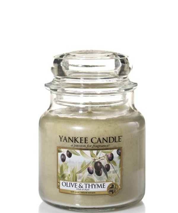 Olive & Thyme Średnia świeca zapachowa w słoiku