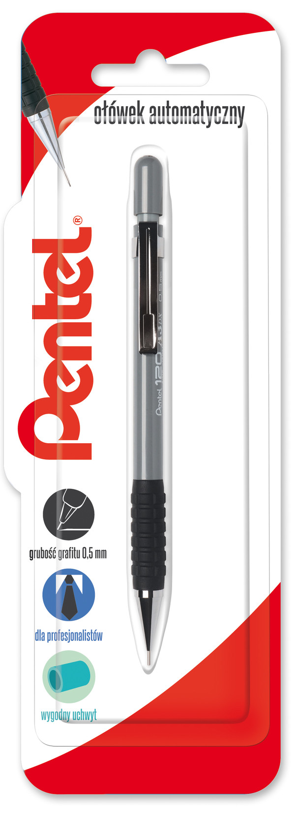 Ołówek automatyczny 0,5 mm a315-n blister