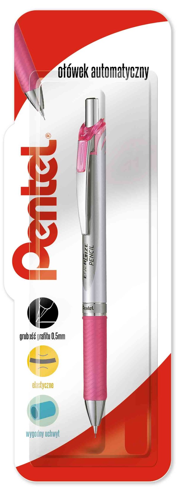 Ołówek automatyczny 0,5 mm pl75-p blister