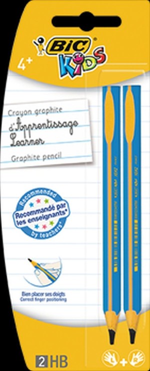 Ołówek grafitowy trójkątny HB Bic Kids 2 sztuki (mix wzorów)