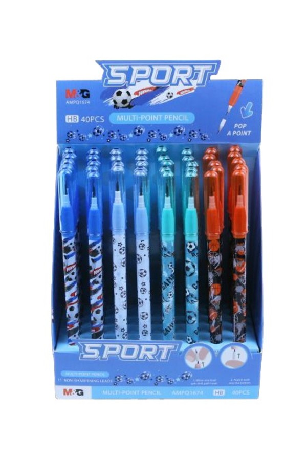 Ołówek sport mg display 40 szt.