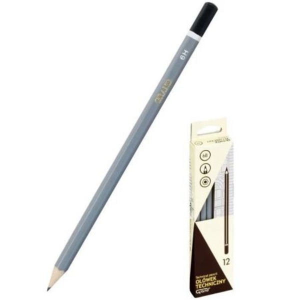 Ołówek techniczny B 12 sztuk