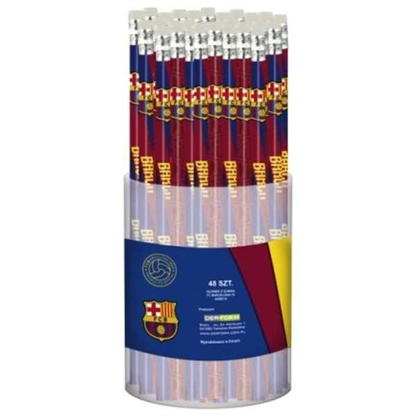Ołówek z gumką FC Barcelona 10/48 sztuk