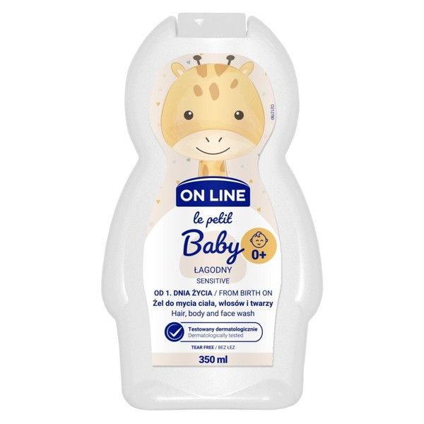 Le Petit Baby Łagodny żel do mycia twarzy, ciała i włosów od 1 dnia życia 3w1