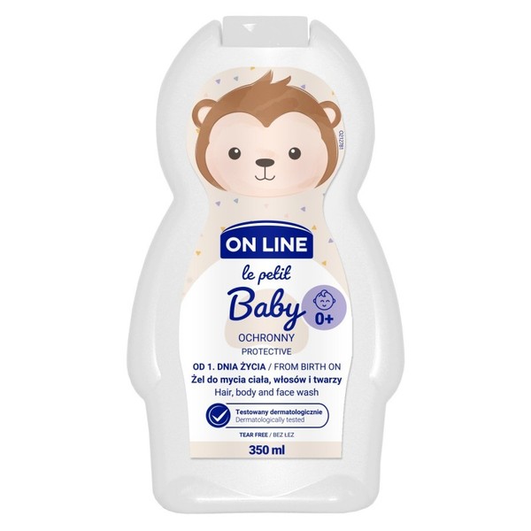 Le Petit Baby Ochronny żel do mycia twarzy, ciała i włosów od 1 dnia życia 3w1