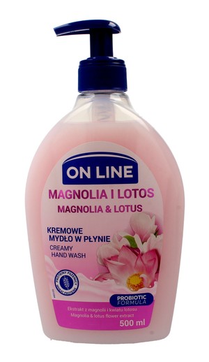 Mydło kremowe w dozowniku Magnolia i Lotos