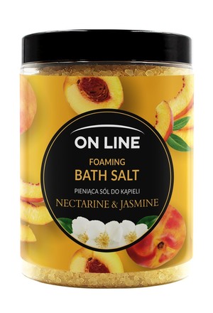 Nectarine & Jasmine Pieniąca Sól do kąpieli