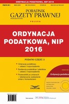 Ordynacja podatkowa, NIP 2016 - pdf