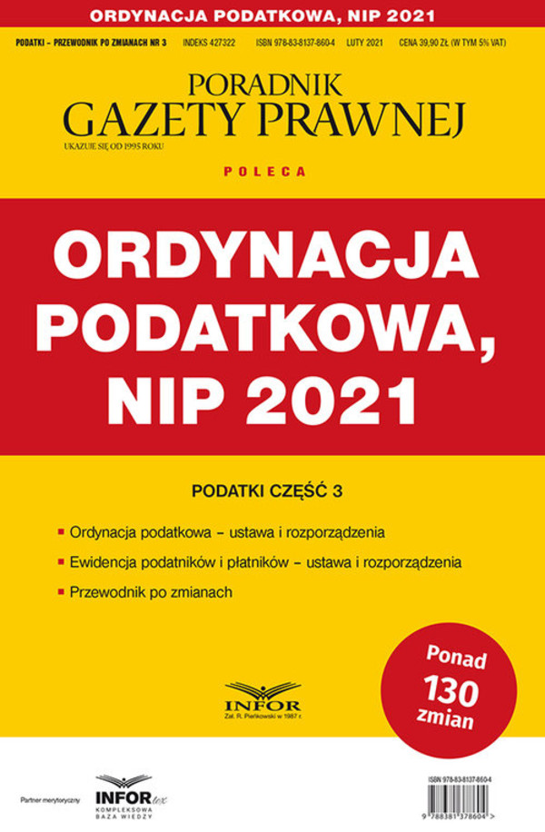 Ordynacja podatkowa, NIP 2021