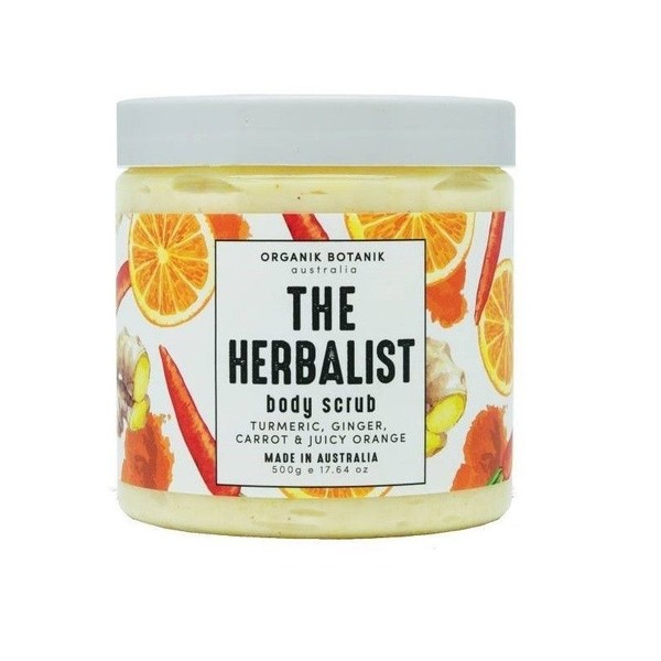 The Herbalist Body Srub Peeling do ciała z kurkumą, imbirem, marchewką i soczystą pomarańczą