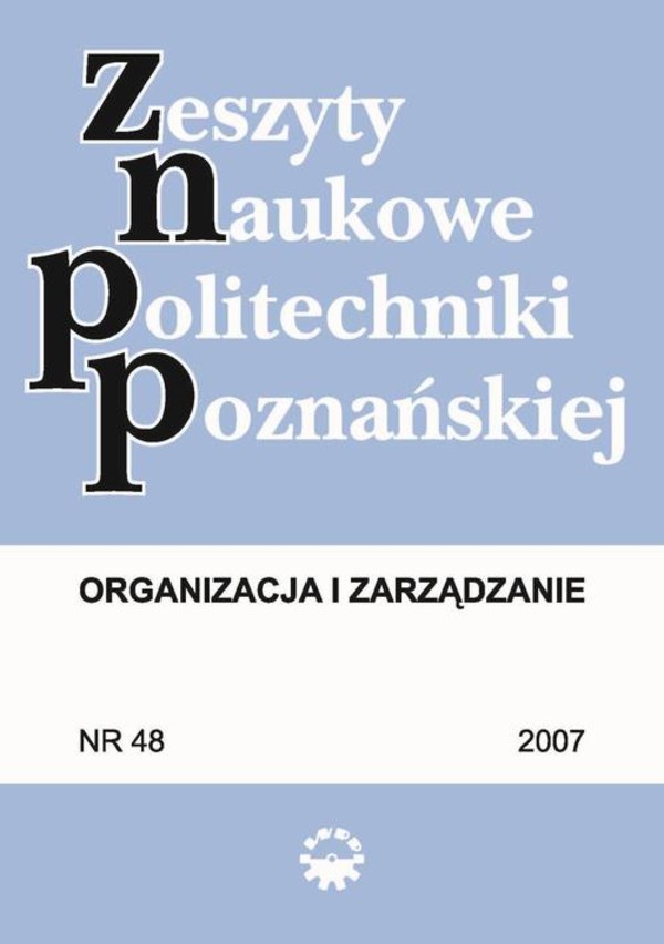 Organizacja i Zarządzanie, 2007/48 - pdf