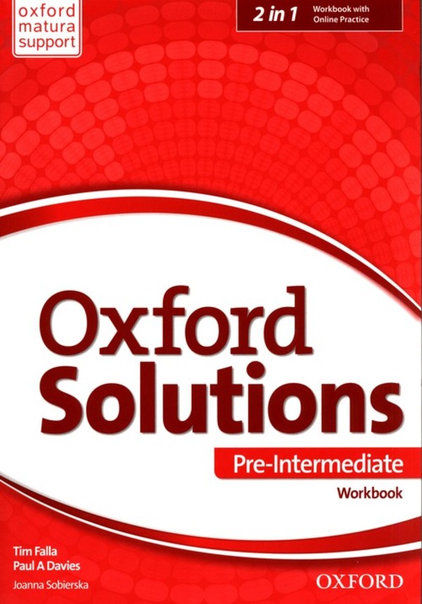 Oxford Solutions Pre Intermediate. Workbook Zeszyt ćwiczeń + Online Practice