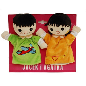 Pacynki Jacek i Agatka 22 cm