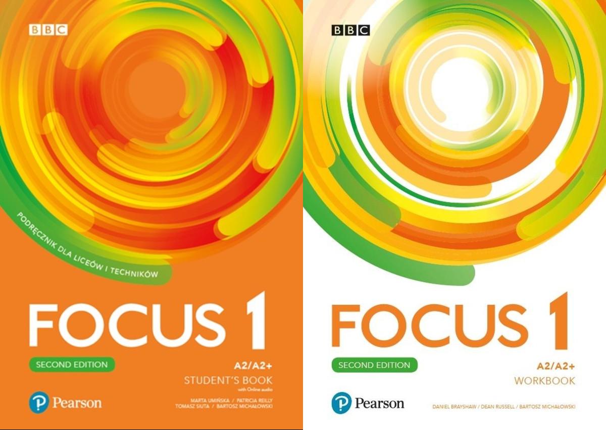 Focus Second Edition 1. Podręcznik + kod (Digital Resources + Interactive eBook) i zeszyt ćwiczeń + kod (Interactive Workbook). Szkoła ponadpodstawowa