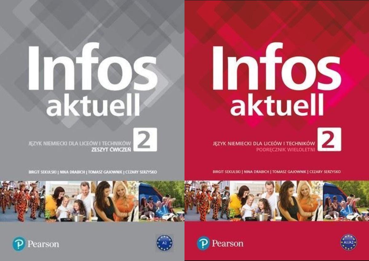 Infos aktuell 2. Podręcznik + kod (Interaktywny podręcznik) i zeszyt ćwiczeń do języka niemieckiego. Szkoła ponadpodstawowa
