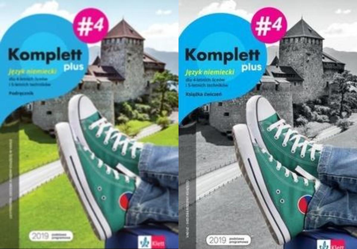 Komplett plus 4. Podręcznik wieloletni i zeszyt ćwiczeń (+ kod dostępu do podręcznika interaktywnego) do języka niemieckiego. Szkoła ponadpodstawowa